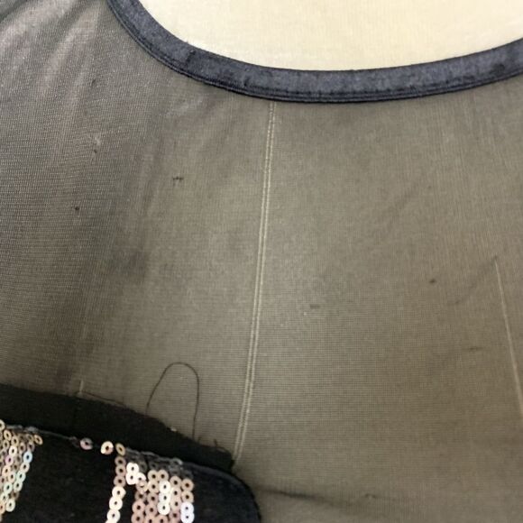 womens agaci black dress with silver sequence XS ? - Picture 3 of 8